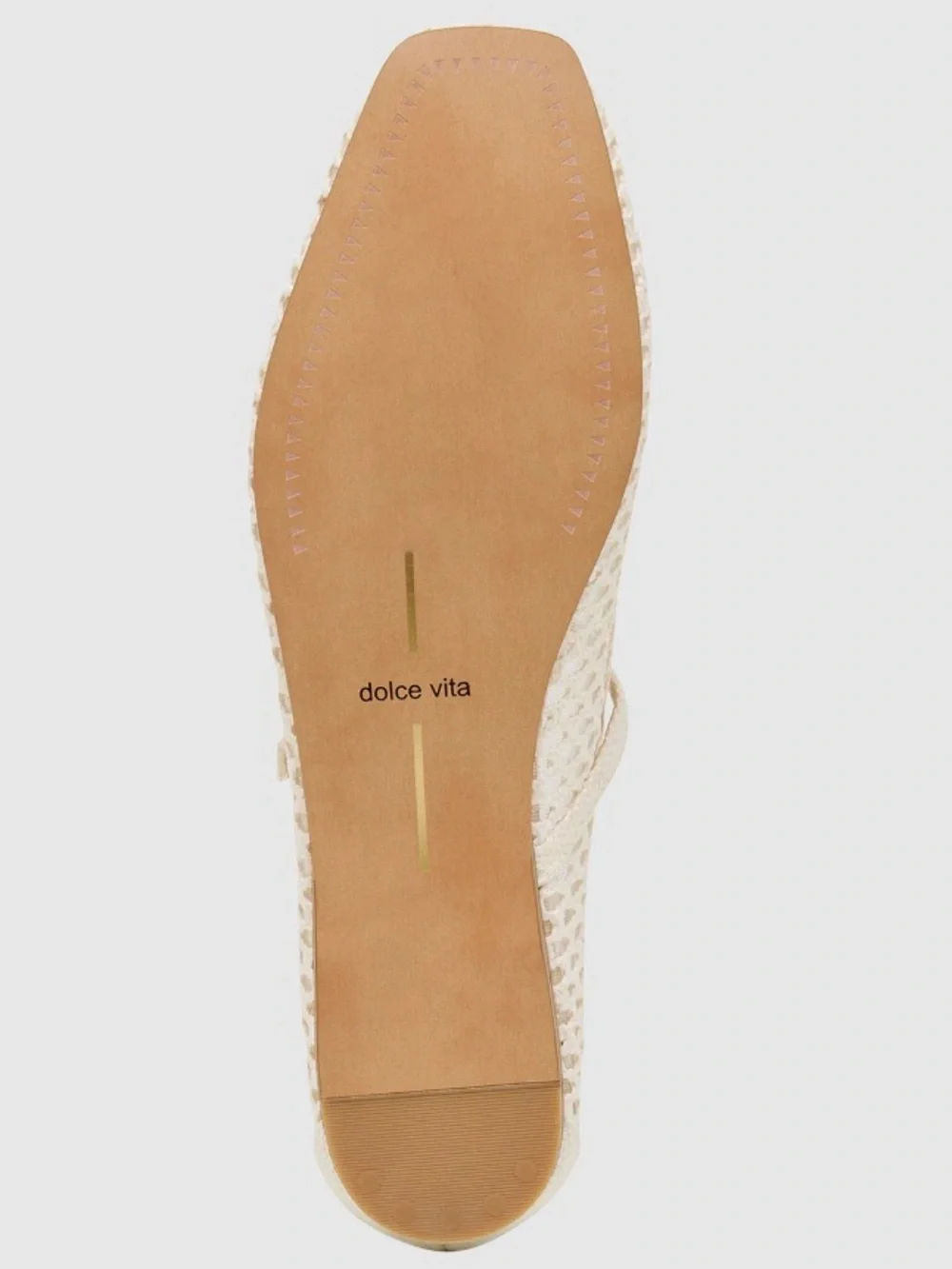 Dolce Vita Reyes Women's White Woven Raffia Ballet Flats